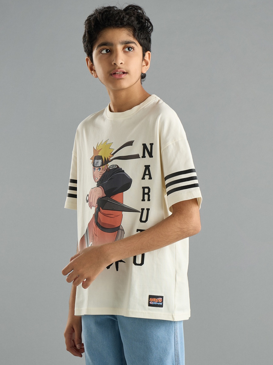 Naruto Print Cotton T-Shirt