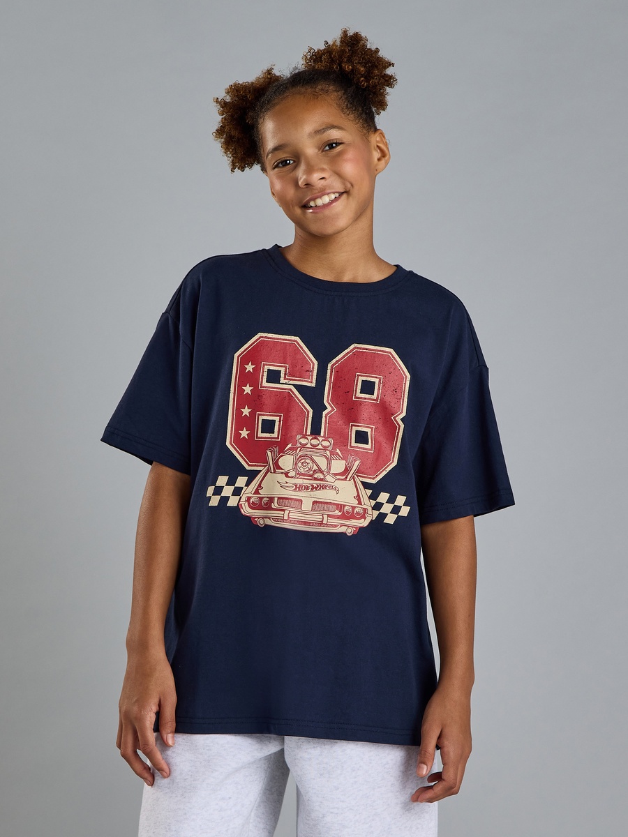 Hot Wheels Print Cotton T-Shirt