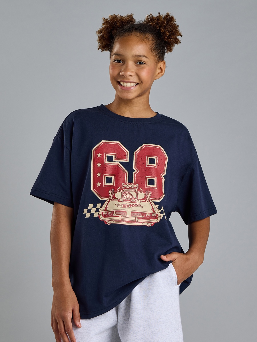 Hot Wheels Print Cotton T-Shirt