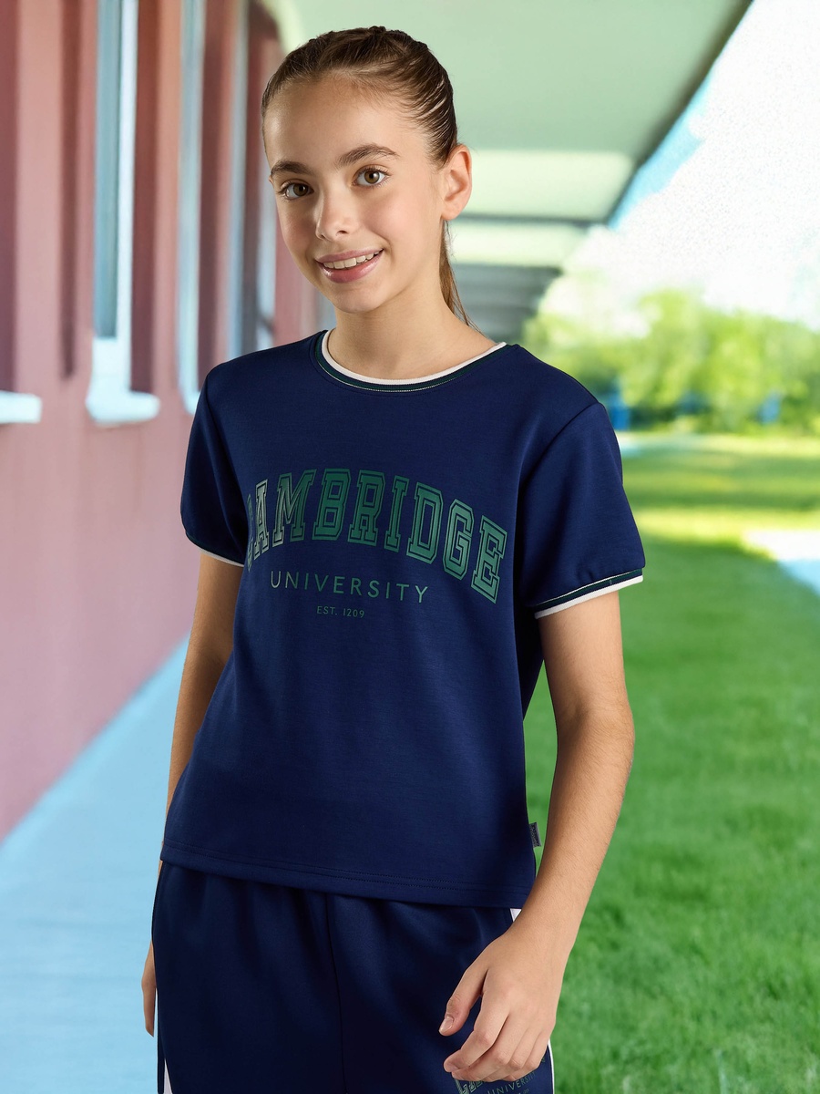 Varsity Print Ringer T-Shirt