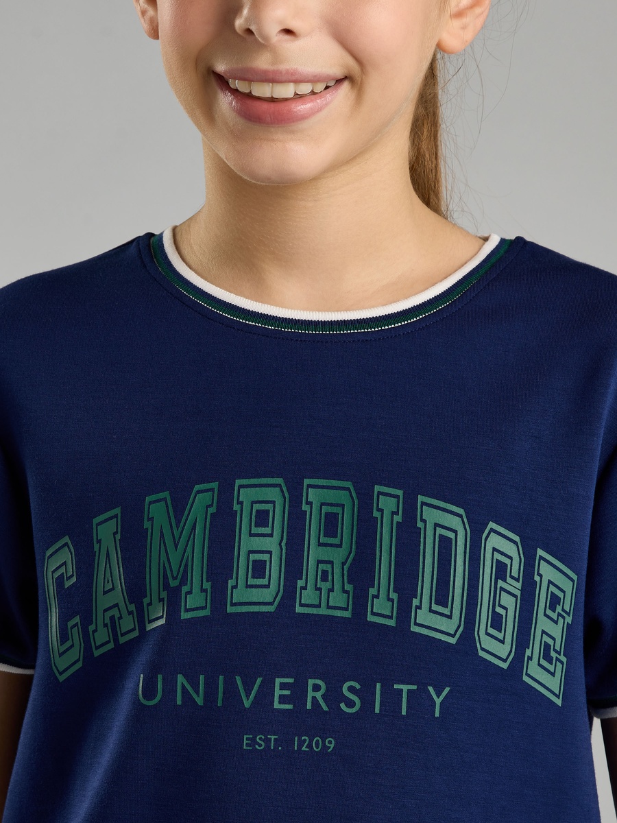 Varsity Print Ringer T-Shirt