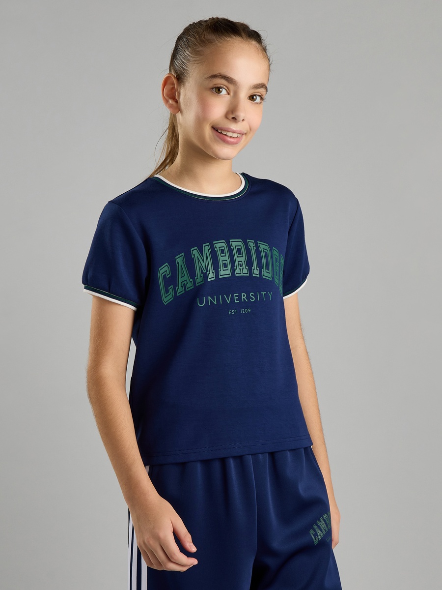 Varsity Print Ringer T-Shirt