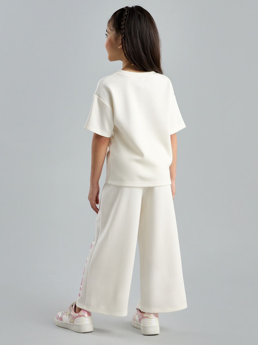 Miffy Print T-Shirt and Wide Leg Pants Set