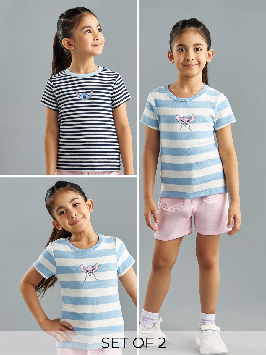 Pack of 2 - Striped Better Cotton T-Shirt