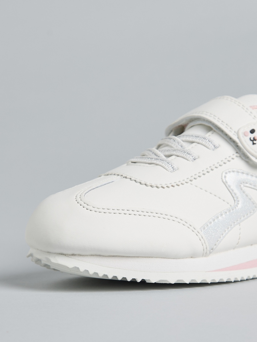 Bunny Applique Sports Shoes with Hook and Loop Closure