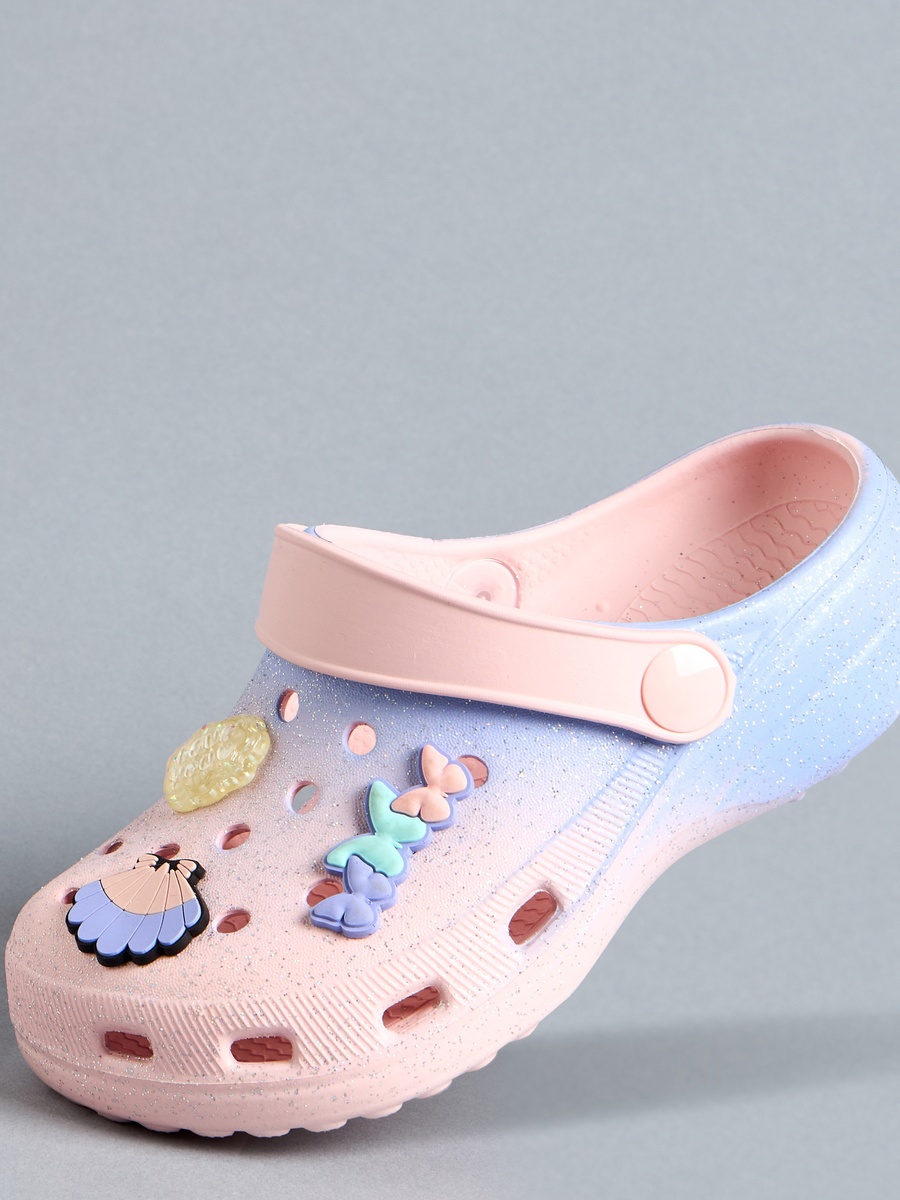 Jibbitz Embellished Ombre Clogs with Backstrap
