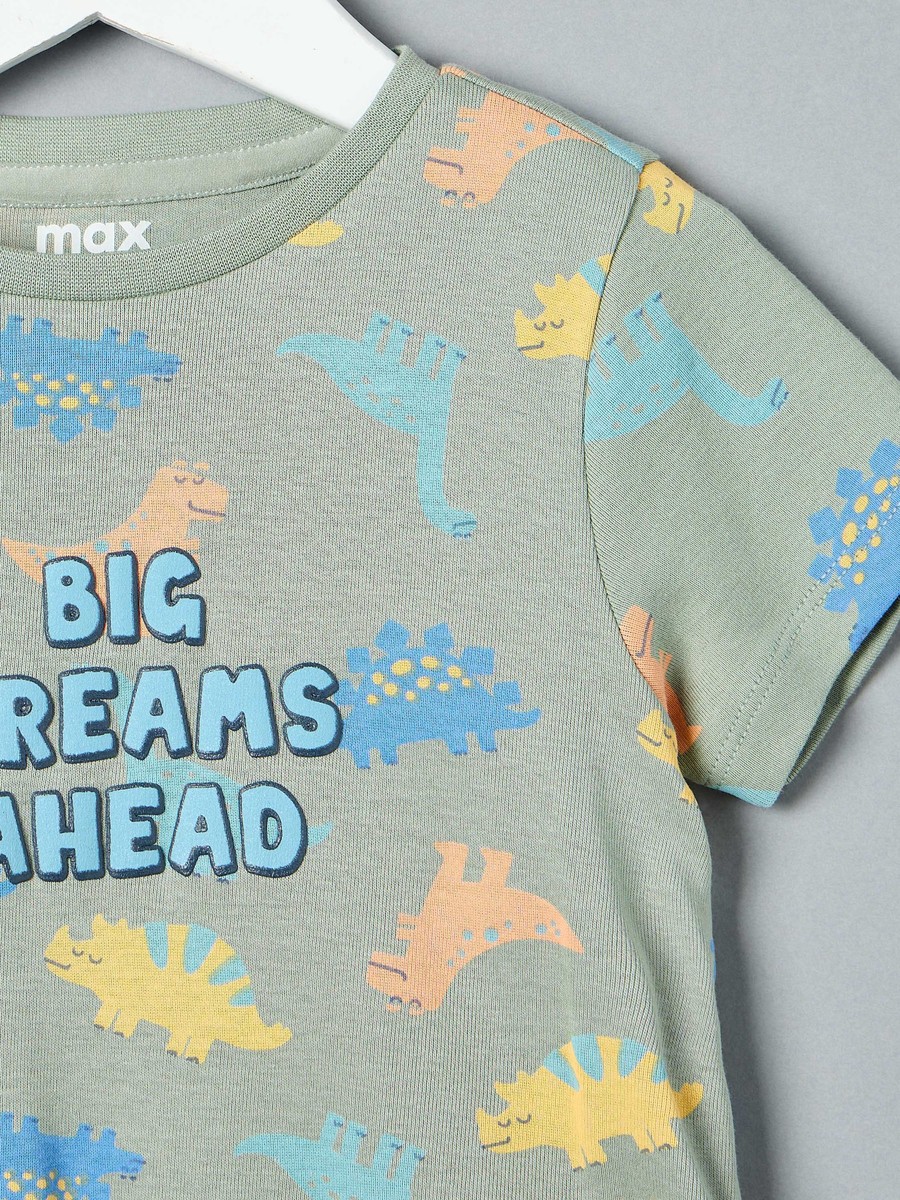 Dinosaur Print Cotton Pyjama Set