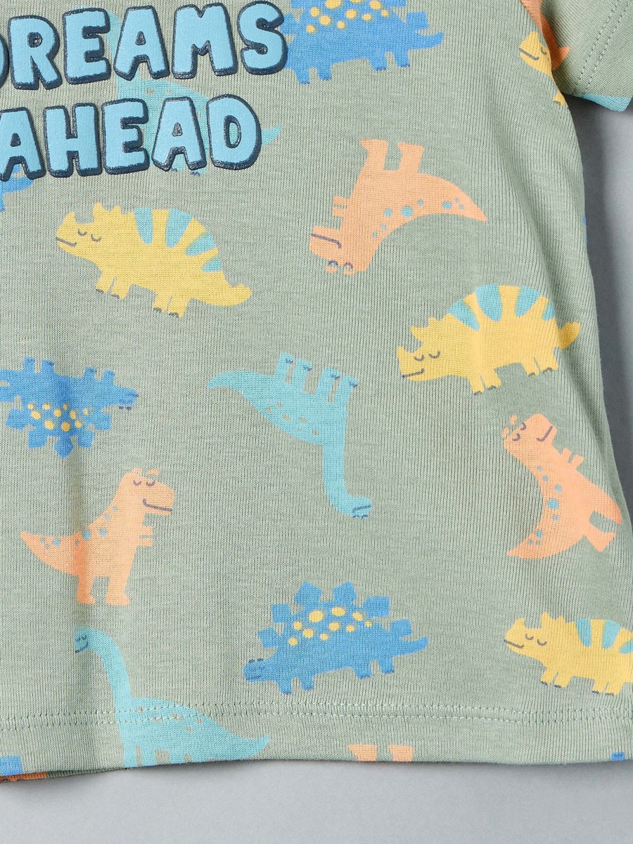 Dinosaur Print Cotton Pyjama Set