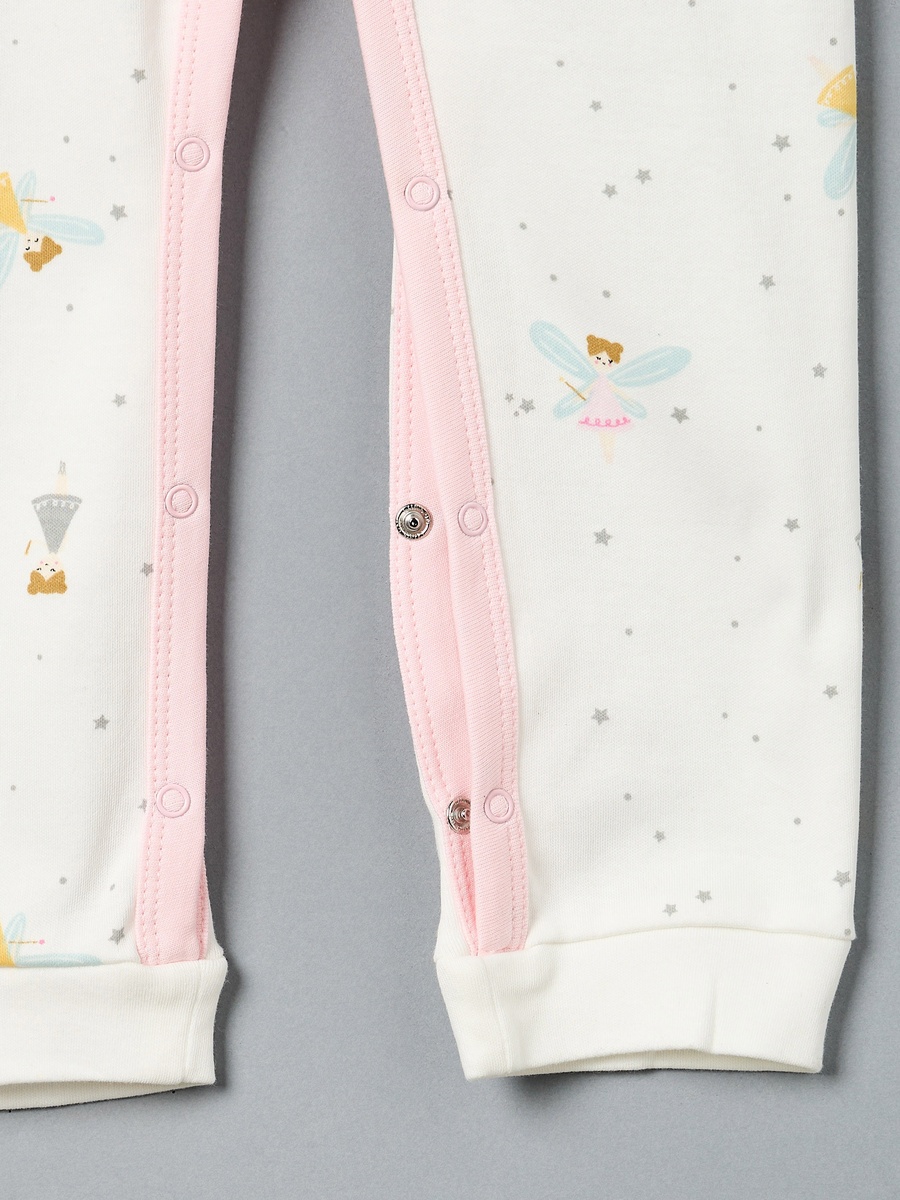 All-Over Fairy Print Sleepsuit with Headband