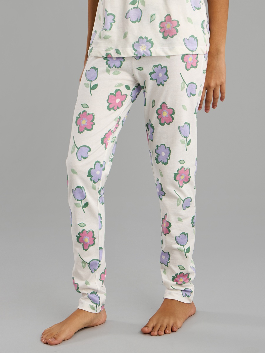 All-Over Floral Print Cotton Pyjama Set