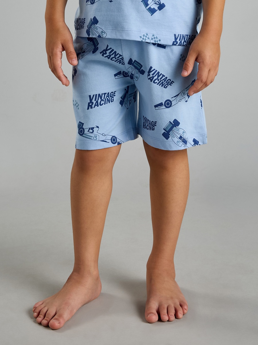 Race Car Print Short Set