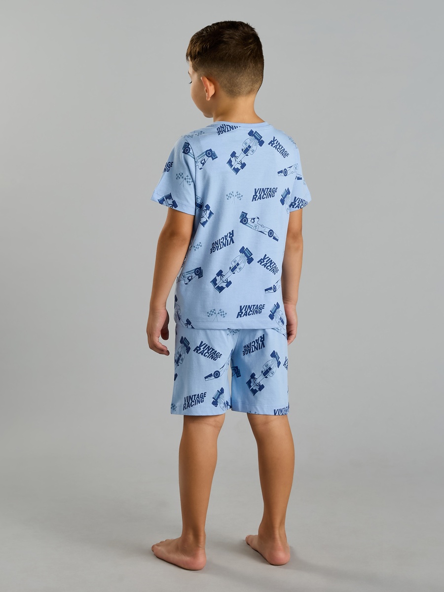 Race Car Print Short Set