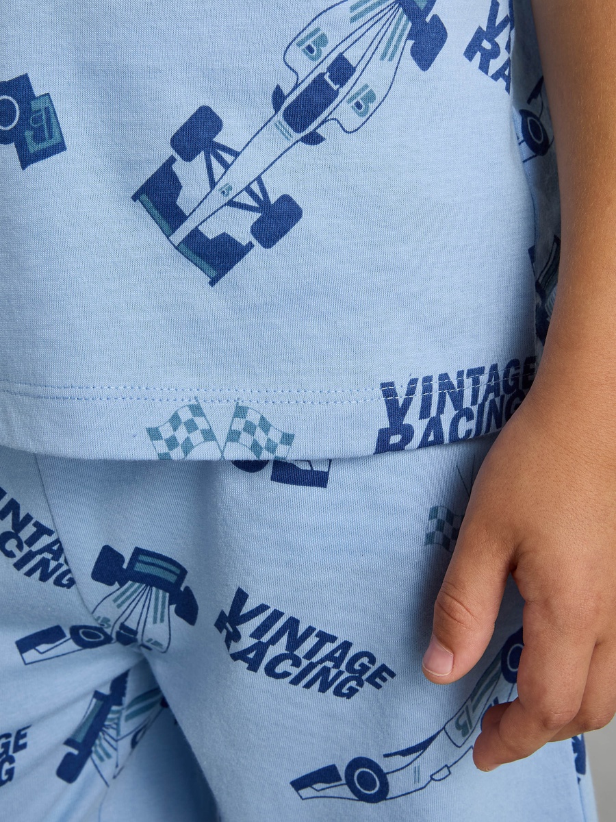 Race Car Print Short Set