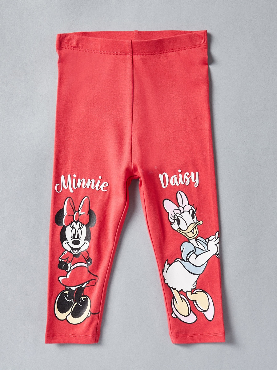 Pack of 2 -  Minnie Mouse and Daisy Duck Print Leggings