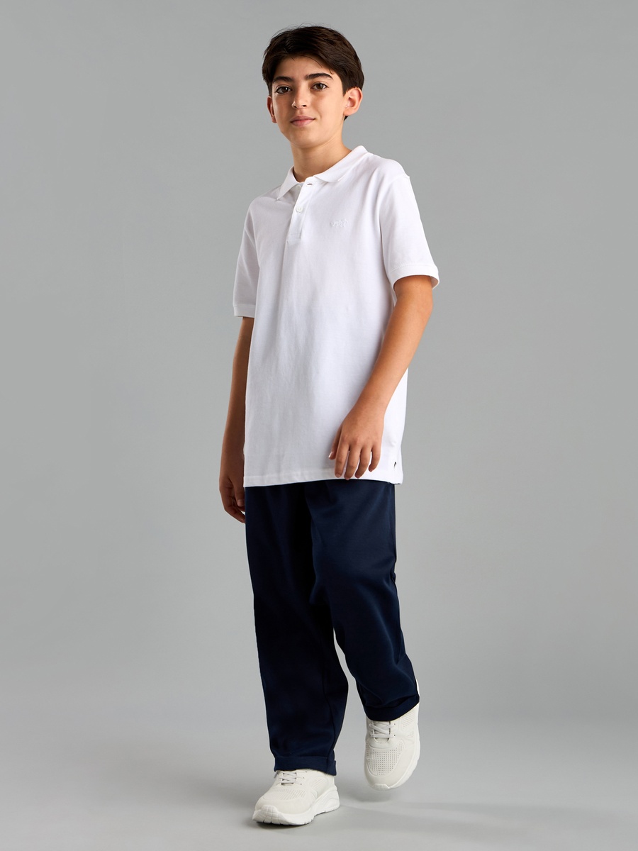 Textured Pull-On Pants