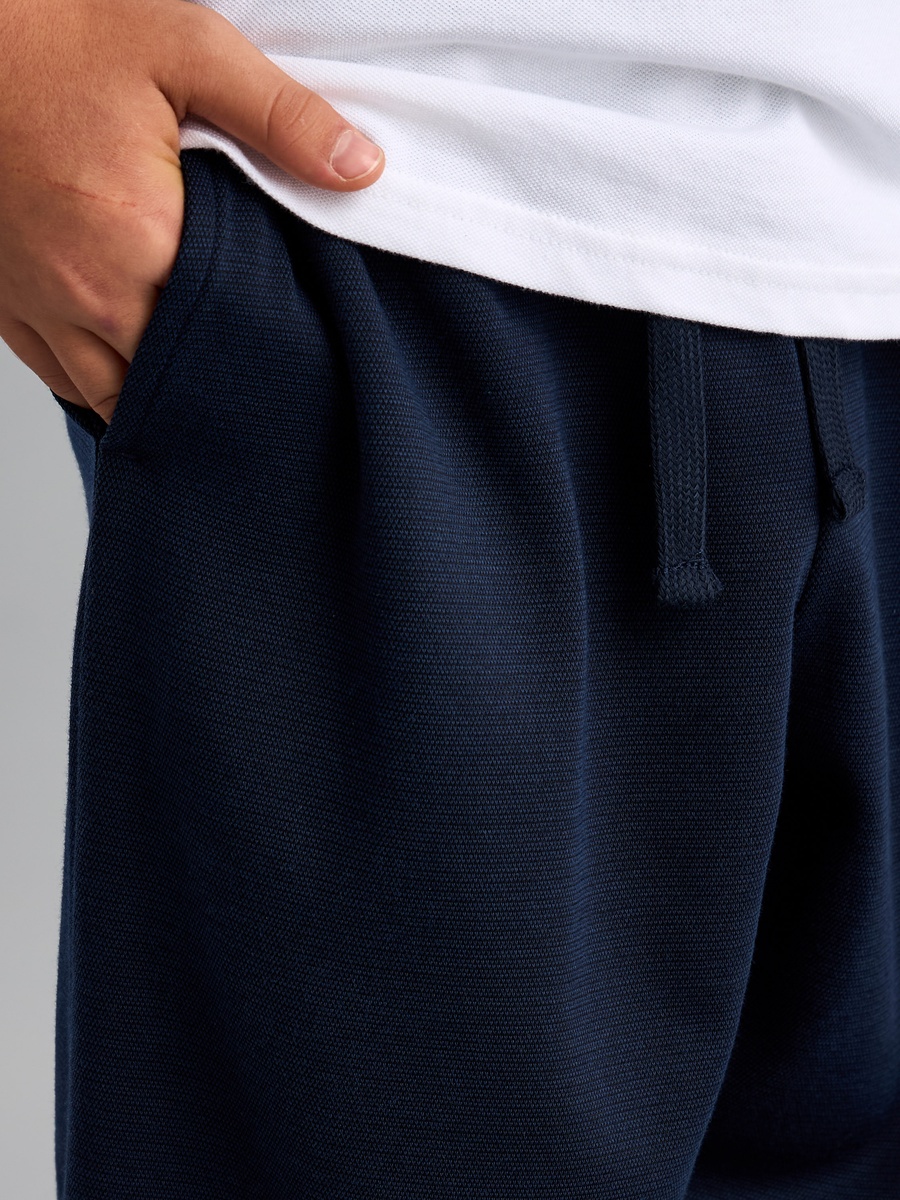 Textured Pull-On Pants