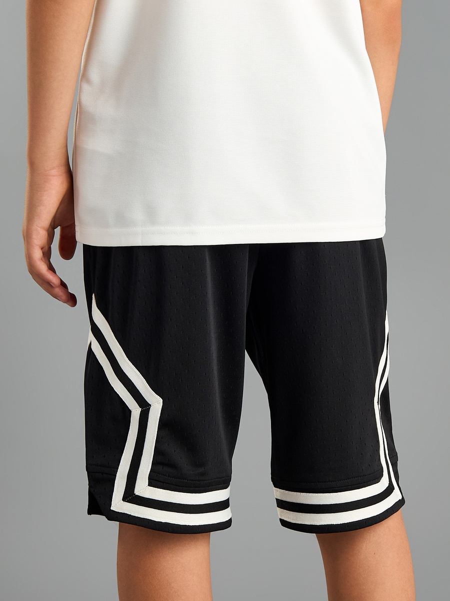 Contrast Tape Detail Shorts with Drawstring Closure