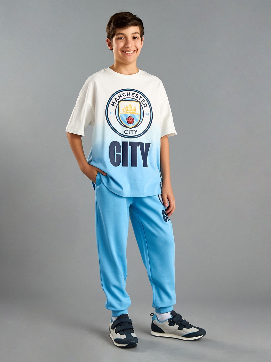 Manchester Badge Joggers with Drawstring Closure