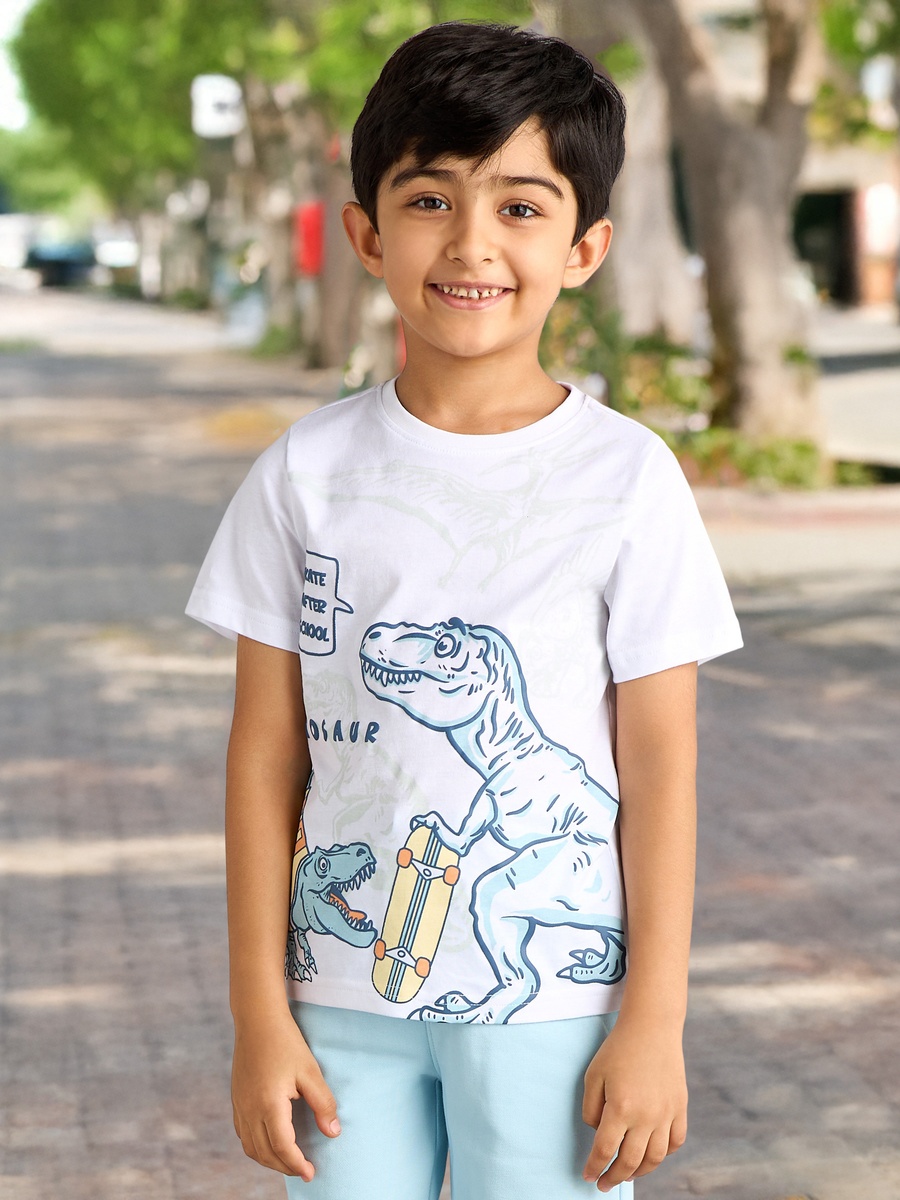 Dinosaur Print T-Shirt and Shorts Set