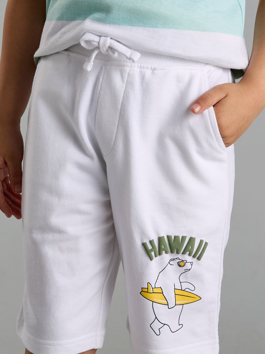 Striped Cotton T-Shirt and Shorts Set
