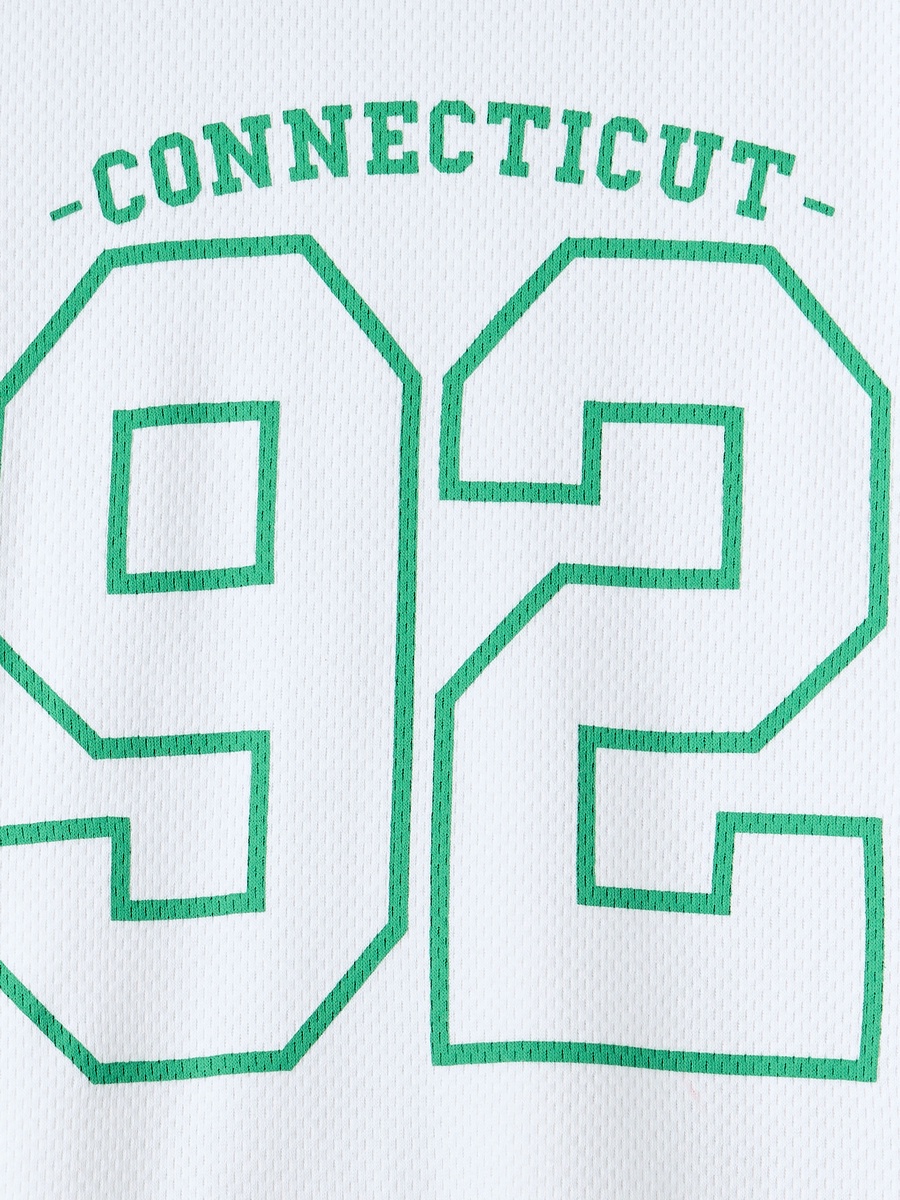 Varsity Print Cotton T-Shirt and Shorts Set