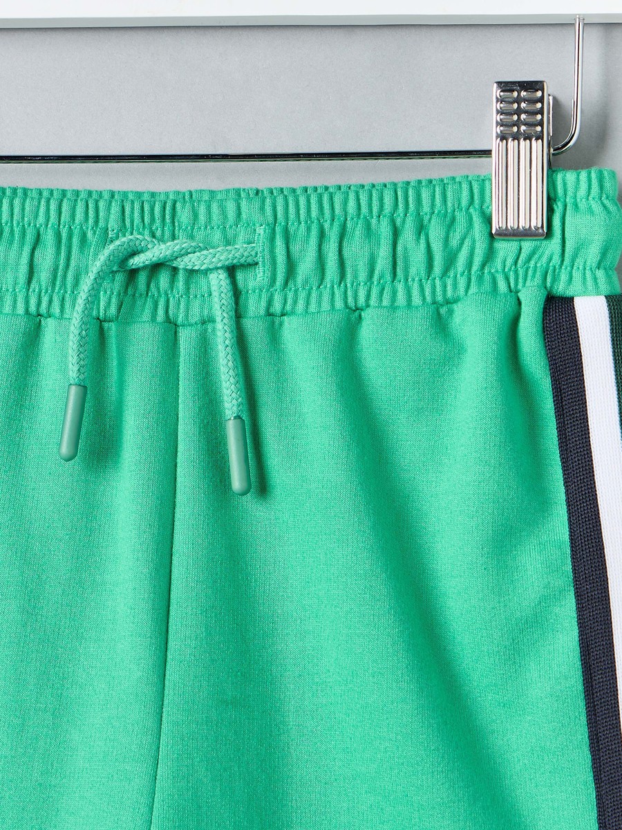 Varsity Print Cotton T-Shirt and Shorts Set