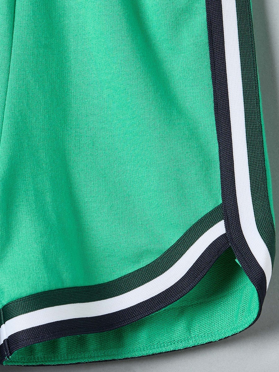 Varsity Print Cotton T-Shirt and Shorts Set