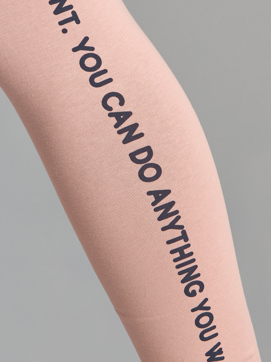 Side Printed Full Length Leggings