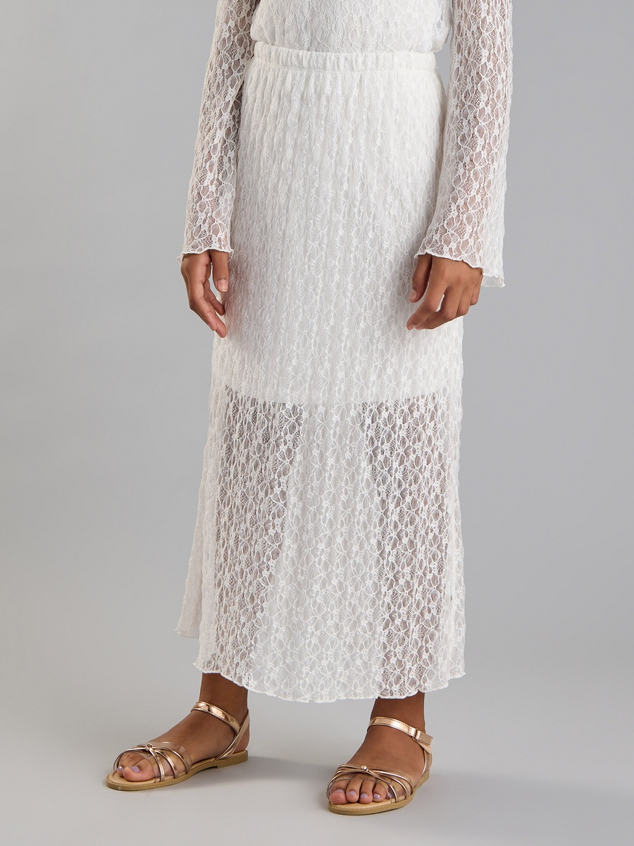 Longline Lace Skirt
