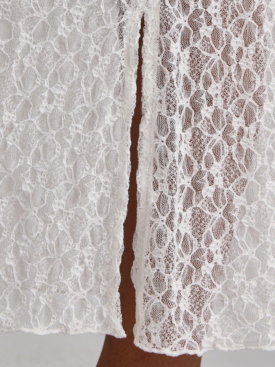 Longline Lace Skirt