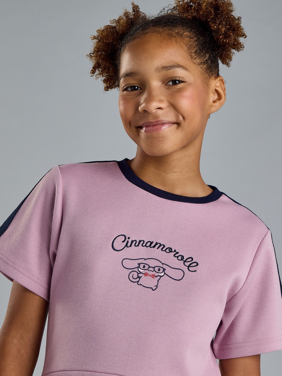 Cinnamoroll Embroidered Fit and Flare Dress