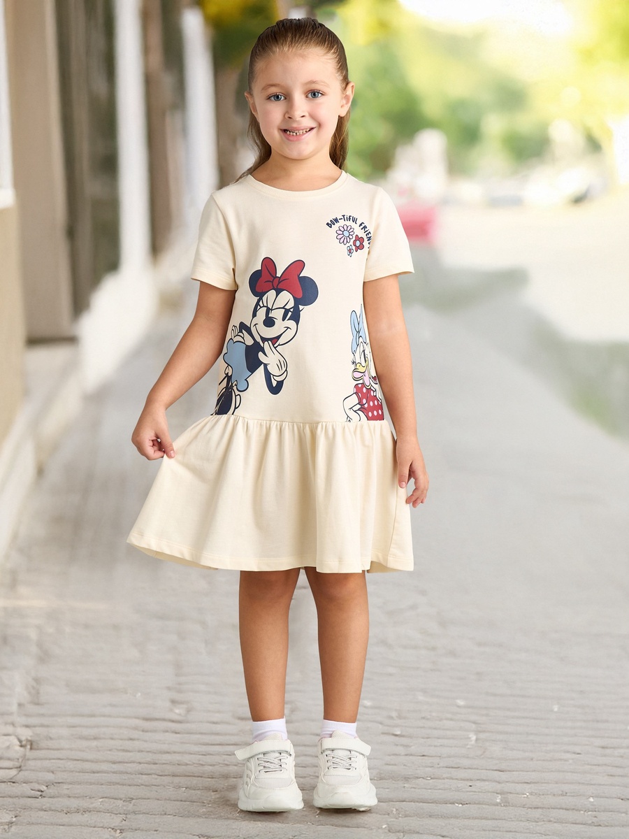 Minnie Mouse and Daisy Duck Print Dress