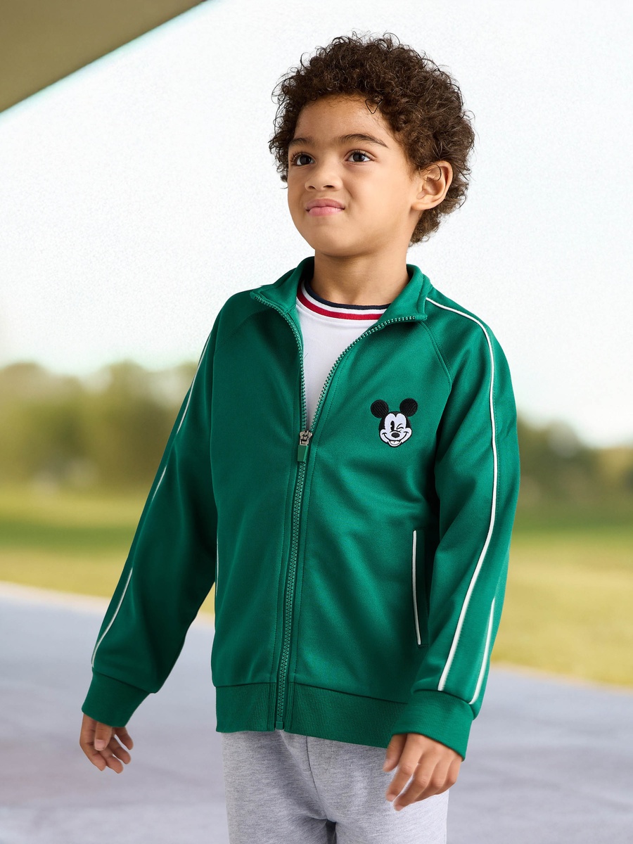 Mickey Mouse Print Zip Through Jacket