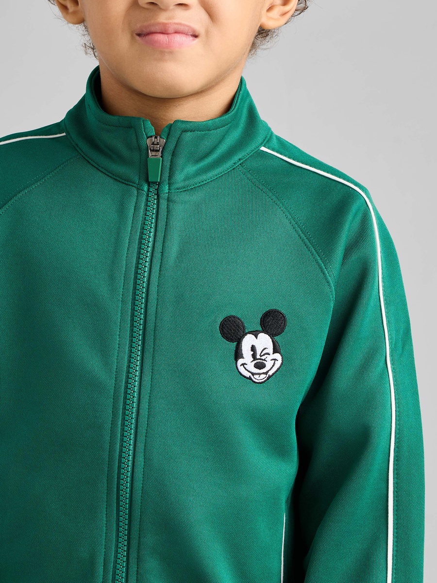 Mickey Mouse Print Zip Through Jacket