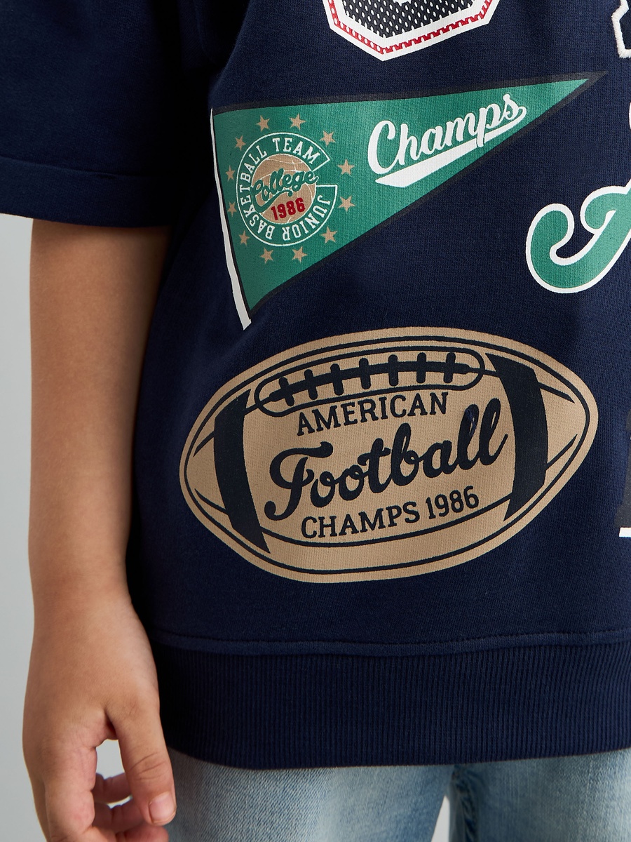 Varsity Print Sweatshirt