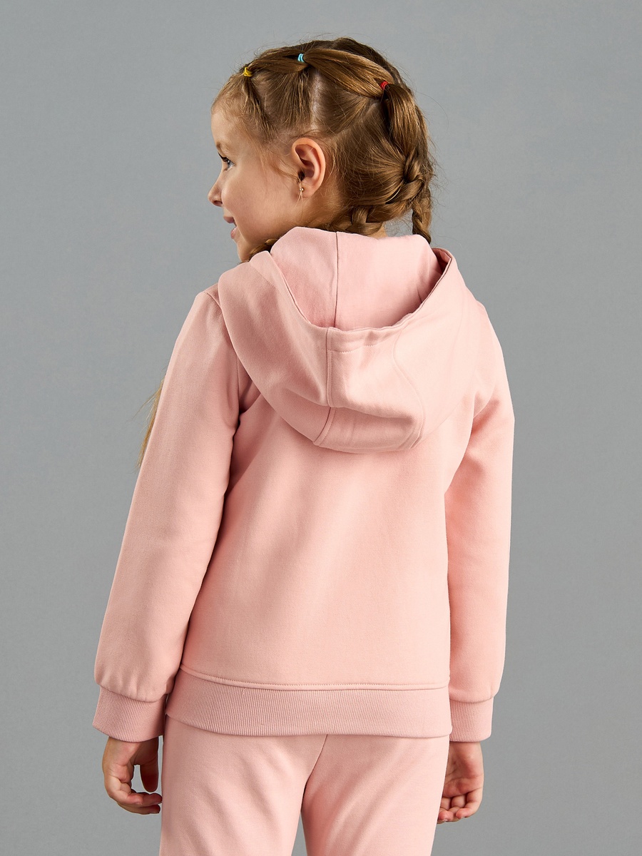 Plain Zip Through Hoodie