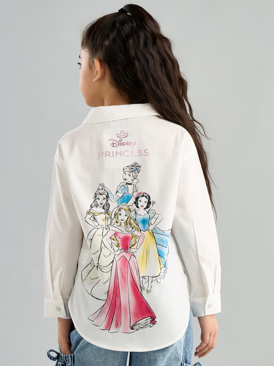 Disney Princess Print Shirt with Pocket