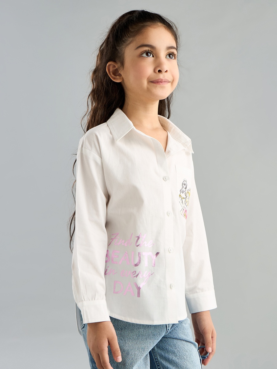 Disney Princess Print Shirt with Pocket