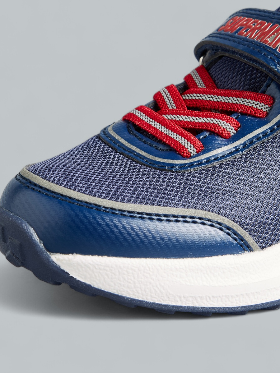 Superman Sports Shoes with Hook and Loop Closure