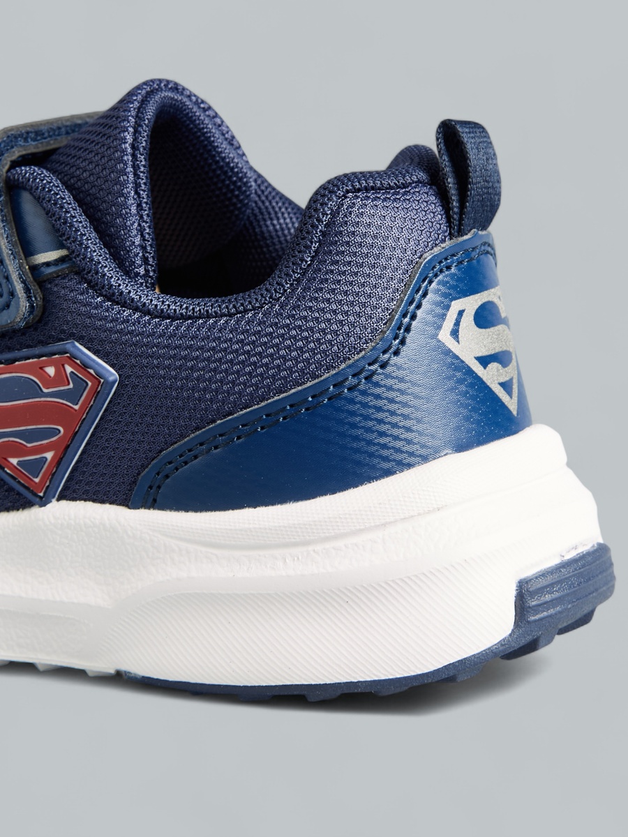 Superman Sports Shoes with Hook and Loop Closure