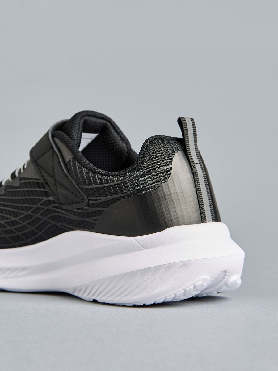 Textured Sports Shoes with Hook and Loop Closure
