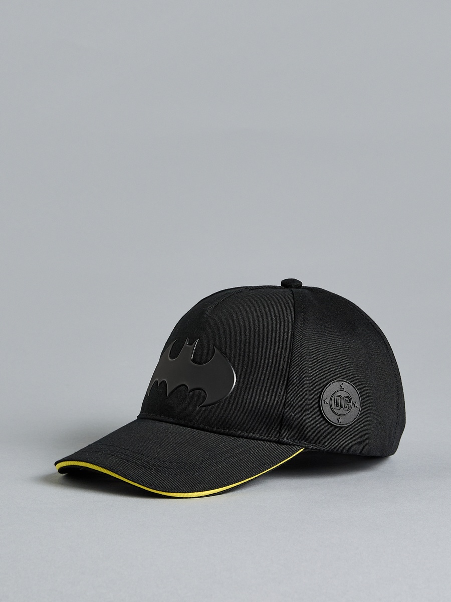 Batman Applique Cap with Hook and Loop Strap Closure