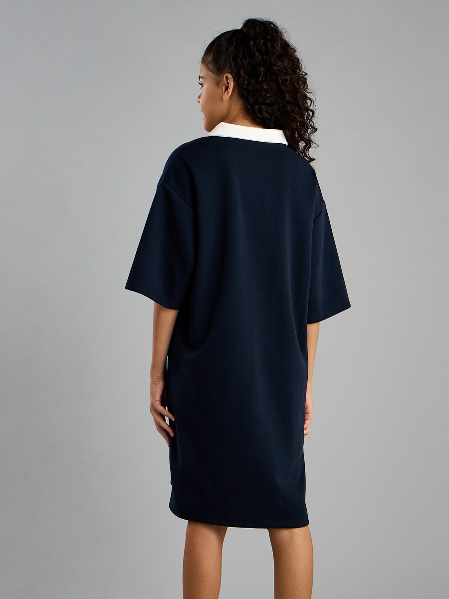 Color Block Polo Dress