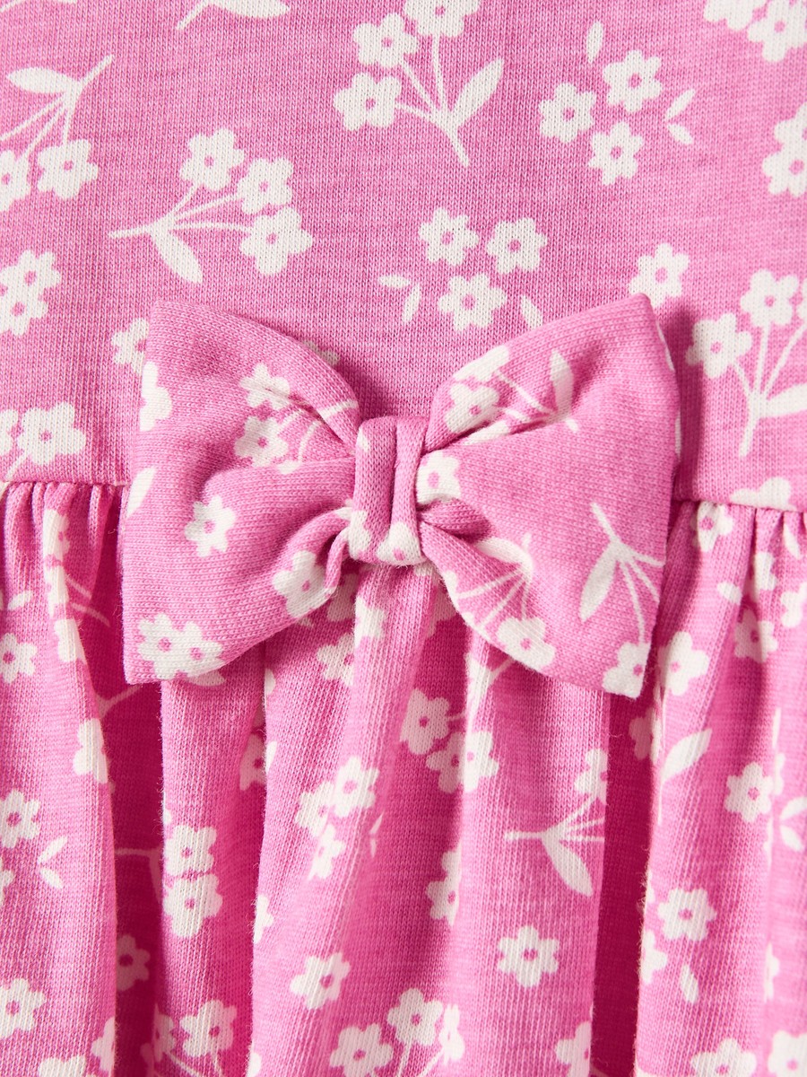 All-Over Floral Print Cotton Dress