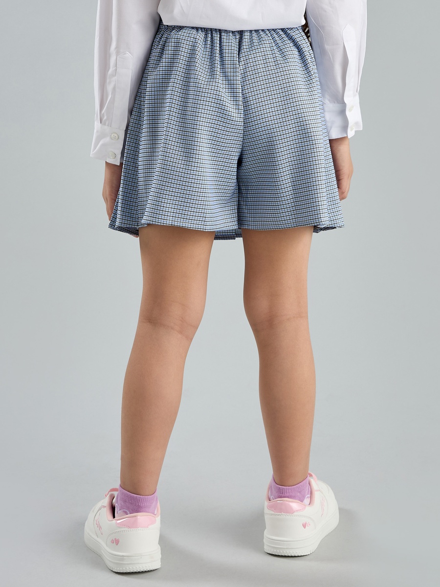 Checked Pleated Skort