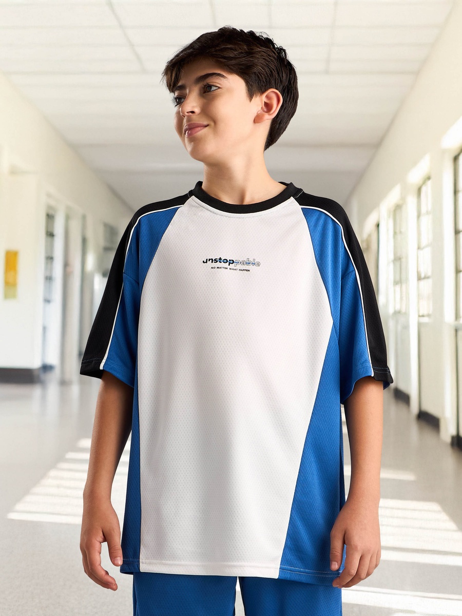 Panelled T-Shirt and Shorts Set