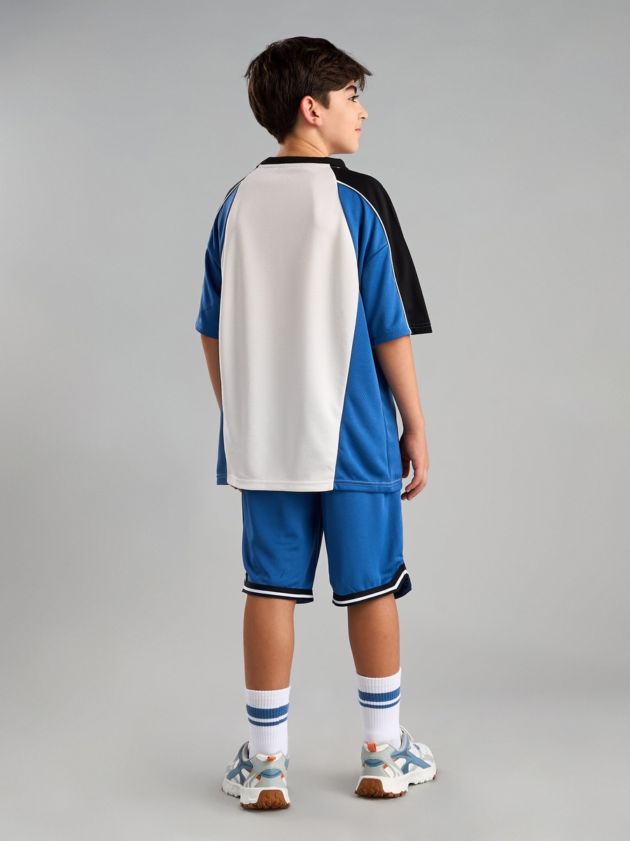 Panelled T-Shirt and Shorts Set