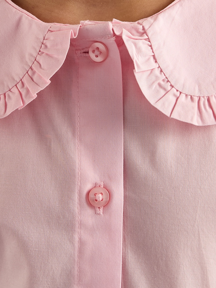 Peter Pan Collar Cotton Shirt