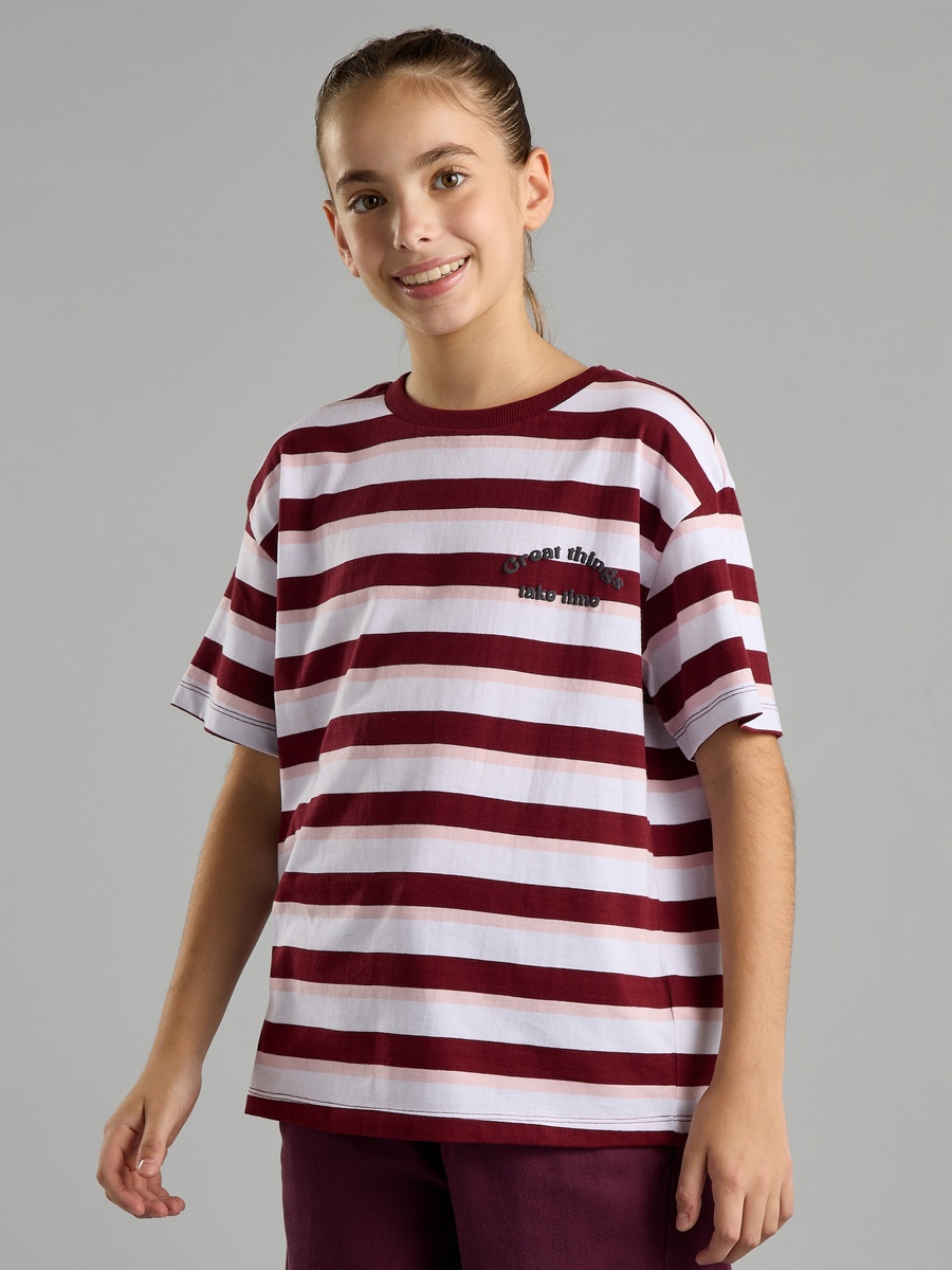 Striped Oversized CottonT-Shirt