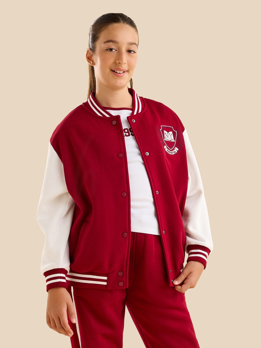 Embroidered Varsity Jacket